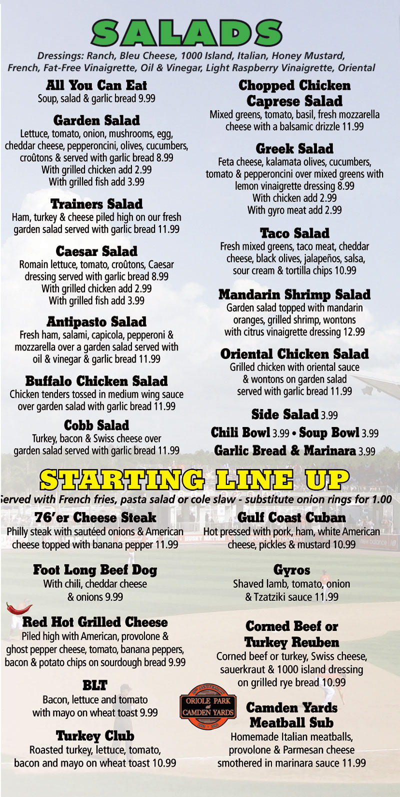 new jersey's restaurant menu